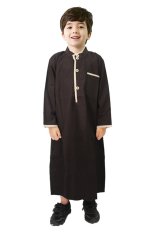 Fayrany Busana Muslim Anak Koko Gamis Warna FKG-002B - Coklat
