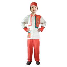 Fayrany Busana Muslim Anak Koko Warna FKW-007D - Oranye Krem