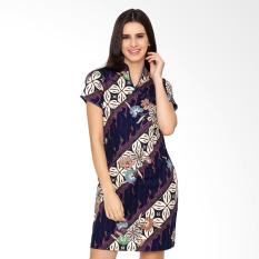 FBW Shanghai Cheongsam Batik Dress - Putih Ungu