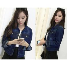 Fedorafashion JAKET JEANS NOYA BIRU TUA NAVY