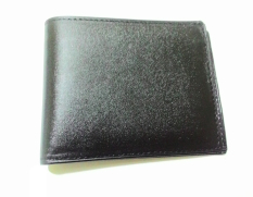 fika leather dompet kulit sapi polos - hitam