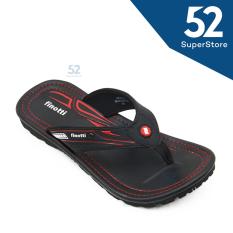 Finotti Sandal Kasual / Flip Flop Pria Kross - Black/Red Size 38/42