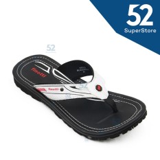 Finotti Sandal Kasual / Flip Flop Pria Kross - Black/White Size 38/42