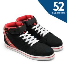 Finotti Sepatu Sekolah Sneaker Christopher 2 - Black/Red Size 36/40