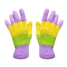 Fio Online Sarung Tangan Wanita Bahan Handuk - Ungu Kuning