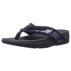 FitFlop Wanita Surfa Lipat Flop, Supernavy, 8 M Kami-Internasional