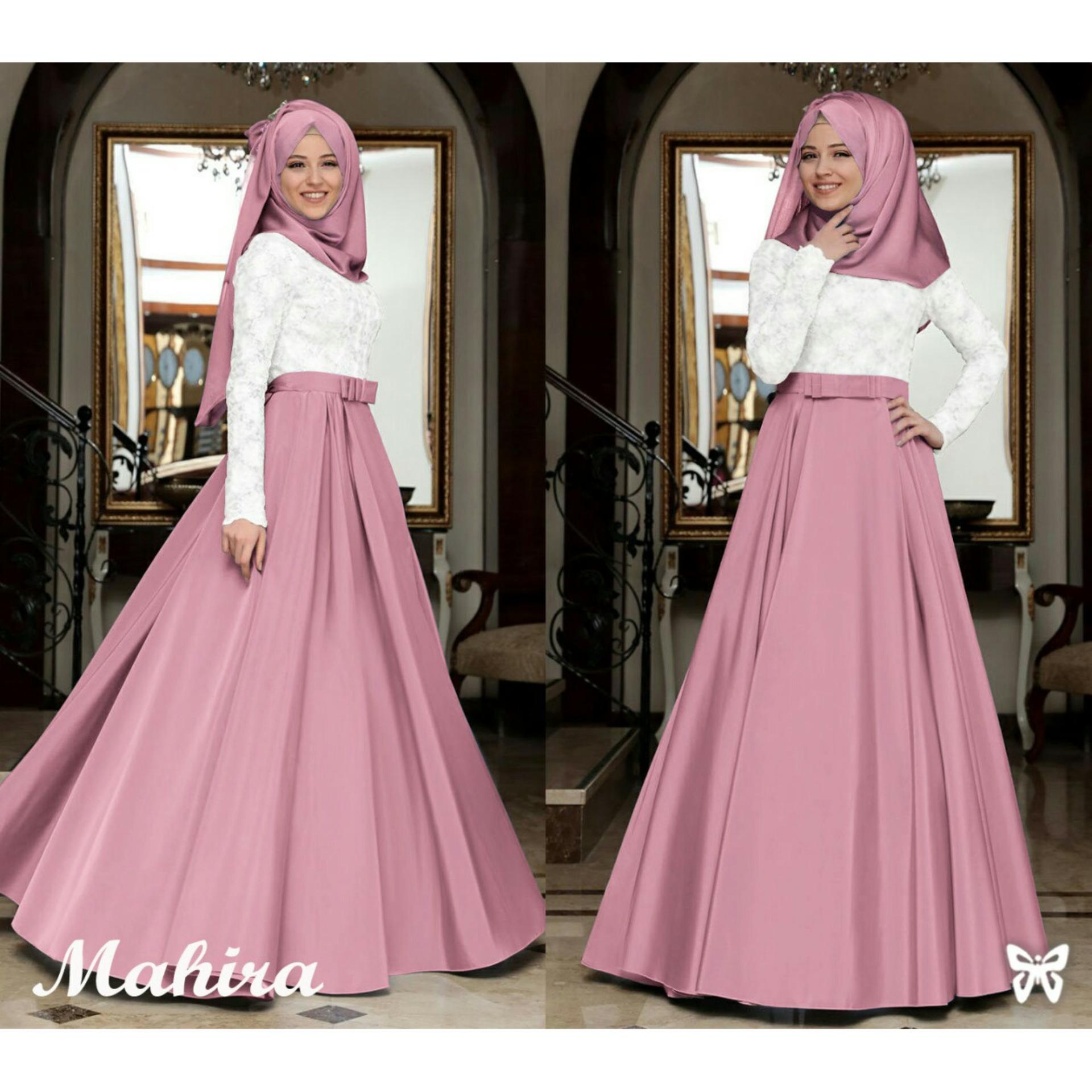 HARGA DISKON  FJCO Baju  Gamis  Muslim Mahira Hijab Dress 