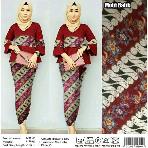 FJCO CINTAMI 2IN1 SET BATIK / Setelan wanita / Setelan batik wanita / Fashion wanita /