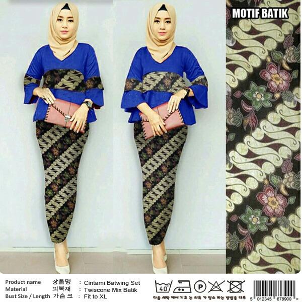 FJCO CINTAMI 2IN1 SET BATIK / Setelan wanita / Setelan batik wanita / Fashion wanita / Rok Batik