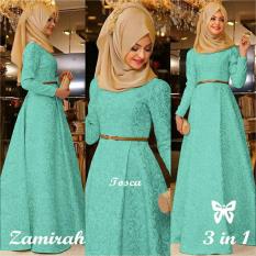 FJCO Dress Muslim Zamirah Hijab / Dress Muslimah / Hijab Muslim / Gamis Syari / Baju Muslim / Fashion Muslim / Fashion Maxi / Setelan Muslim / Hijab Wanita