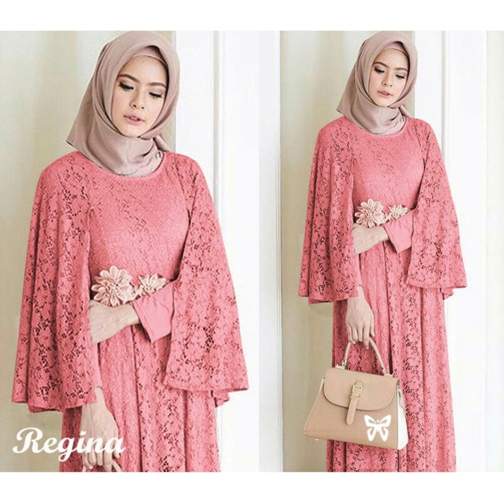 FJCO Dress Regina / Maxi Dress / Dress Brukat / Dress Muslim / Dress Pesta / Gaun Pesta / Party Dress / Dress Maxi / Atasan Maxi / Dress Muslim / Setelan Muslim