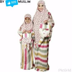 Flam Couple Mukena ibu anak Rainbow_PINK