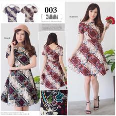 FLARE BATIK DRESS ZHR 003 - GROSIR DAN ECER