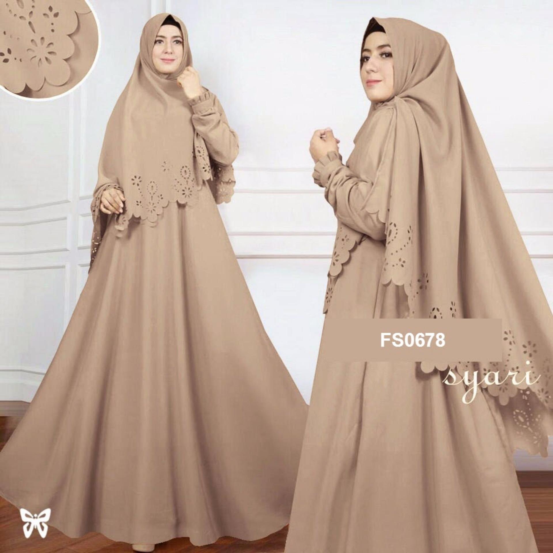 Flavia Store Gamis Syari Set 2 in 1 Laser FS0678 - COKLAT MOCCA / Baju Muslim Wanita Syar'i / Gaun Pesta Muslimah / Maxi Dress Lengan Panjang / Hijab / Srzada Flavia Store Gamis Syari Set 2 in 1 Laser FS0678 - COKLAT MOCCA / Baju Muslim Wanita Syar'i / Gaun Pesta Muslimah / Maxi Dress Lengan Panjang / Hijab / Srzada