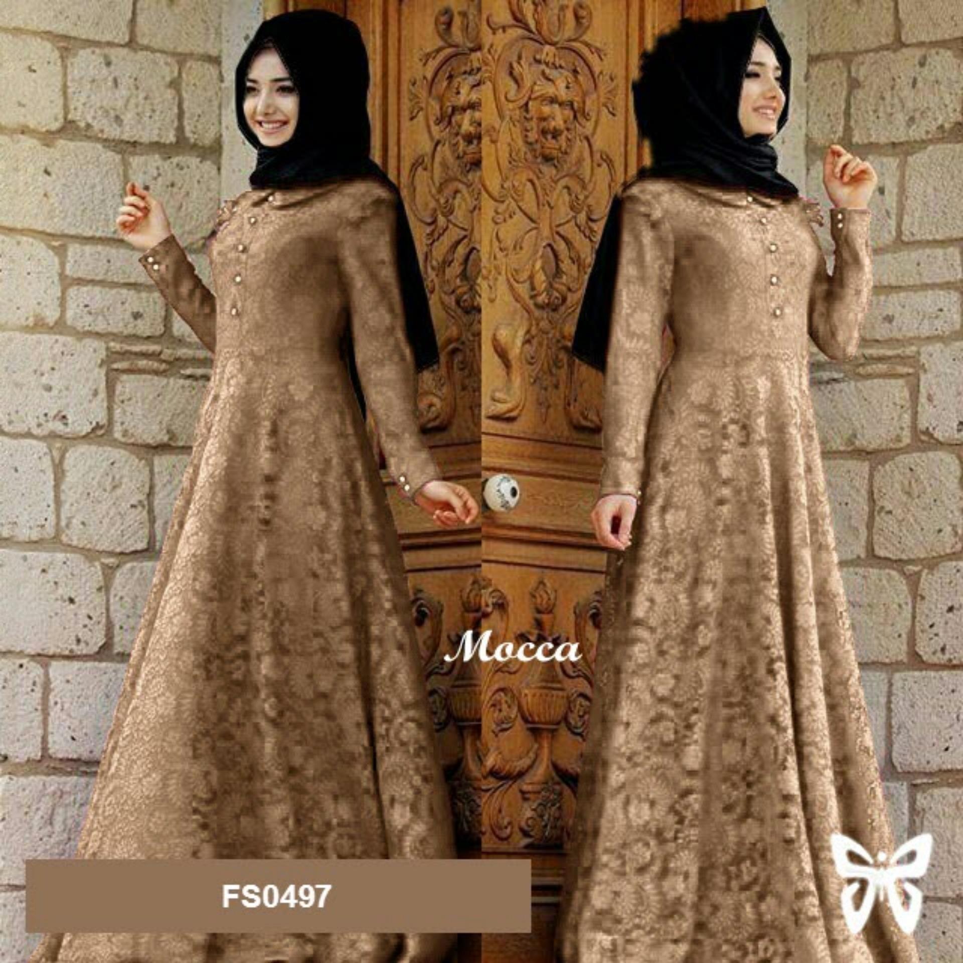 BELI HEMAT HARGA DISKON Flavia Store Maxi Dress Lengan 