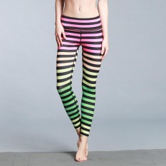 Bunga Dicetak Wanita Yoga Celana Cepat Kering Kebugaran Olahraga Legging Tinggi Pinggang Latihan Tights Menjalankan Jogging Celana Gimnasium Ramping Kompresi celana S/M/L/XL-Internasional