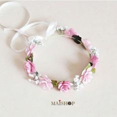 Flower Crown Lady Amore - Mawar Pink - Shrtpy