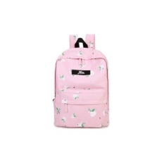 Gambar Bunga Gadis Tas Ransel Kanvas Wanita Mini Printing Daypackskorean Sekolah Persiapan Tas Remaja Wanita Satchel Mochila-Intl