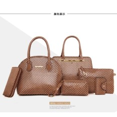 Bunga Budak Jiao Tas 2016 Baru Pola Timbangan Enam Set Ibu Tas Liar Tas Bahu Portabel Diagonal 7 (warna: emas) & NBS-Internasional