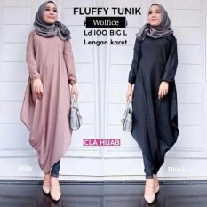 Fluffy Tunic Blus Hijab Model Baru