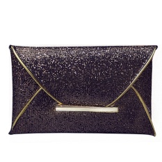Foorvof Baru Wanita Dompet Tangan Tas Tangan Tas Amplop Berpayet, Kopi-Intl