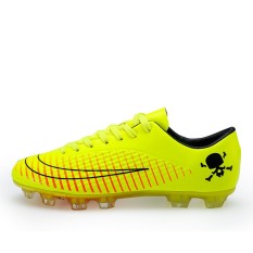 Football Sepatu Sepatu Pria Kuku Yang Rusak Natural Grassland Rumput Kulit Kaki Anak Olahraga Sepatu (pengiriman Cepat) -Intl