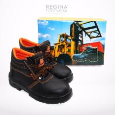 52 Superstore Sepatu Safety Shoes Forklift Kulit Sintetis 002 - Hitam Size 39/46