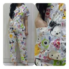 Fortune Fashion Baju Tidur Wanita Tsum - Tosca / Piyama Murah / Piyama Karakter / Baju Santai / Daster / Daster Murah