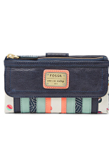 Fossil Emory Long Green Patchwork - Green Multicolor