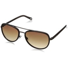 Fossil FOS2009S Aviator Sunglasses,Satin Brown,59 mm