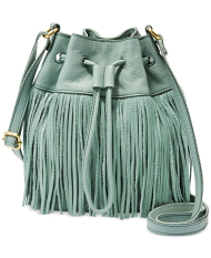 Fossil Jules Fringe Drawstring Sea Glass