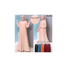 Fox- BAJU GAMIS JUMBO 4L 9630/ BAJU MUSLIM POLOS/ PAKAIAN MUSLIM JUMBO POLOS SIZE 4L