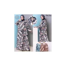 Fox- BAJU GAMIS JUMBO SIZE 6L BATIK JERSEY KOREA/ BAJU MUSLIM FASHION/ PAKAIAN MUSLIM WANITA SIZE JUMBO 6L