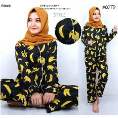 FR Baju Tidur Piyama Setelan Panjang Pisang