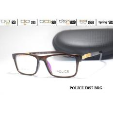 Frame Kacamata E057 Police Baca Minus Lensa Pria Wanita - B6C653