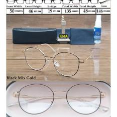 Frame Kacamata Minus LINDA FARROW Metal Kacamara Minus Vintage Round - Nmwdy3
