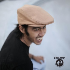 FREEBIRD FLATCAP LIGHT BROWN / NEWSBOY / TOPI PELUKIS COKLAT