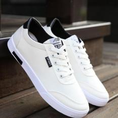 FT Fashion Sepatu Kasual Rendah For Membantu Pria Sepatu Kanvas Sepatu Kets (putih)-International
