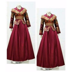 Fufuclothes Gamis Batik Putri Bellavania - MERAH