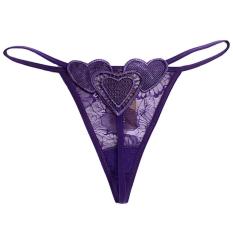 G String Tali Renda Seamless Dengan Bahan Katun-Multicolor