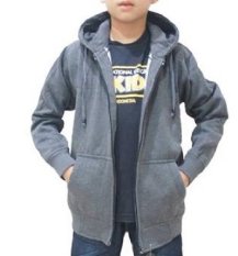 Gabrielle Jaket Hoodie Korean Style Kids - Abu-abu