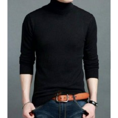 Gabrielle Korean Style Turtleneck For Men - Black