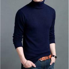 Gabrielle Korean Style Turtleneck For Men - Navy