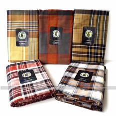 Gajah Duduk Sarung Tenun 1 Pc Corak Random - Eksklusif Premium Muslim Motif Kotak Kain Sarong Muslim Pria Dewasa Perlengkapan Ibadah Sholat Jum'at Ied Hari Raya Pengajian - Coklat