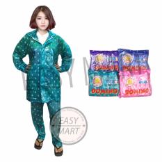Gajah Jas Hujan Polkadot Domino - Biru