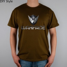 GAME R Medan Tempur WARFACE T-shirt Cotton Lycra Top 11030 Fashion Merek T Shirt Pria Baru DIY Style High Quality Army Hijau 2017-Internasional