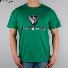 GAME R Medan Tempur WARFACE T-shirt Cotton Lycra Top 11030 Fashion Merek T Shirt Pria Baru DIY Kualitas Hijau 2017-Intl