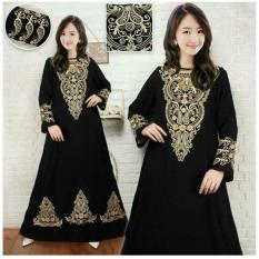 gamis abaya hitam - gamis arab original Jumbo
