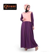 Gamis Baju Muslim Dress Muslim Qirani Melati 181 Peach Katun Klik