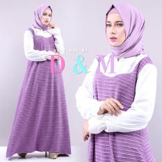 Gamis / Baju Muslim Wanita Khosibo Crepe Mix Babat High Quality